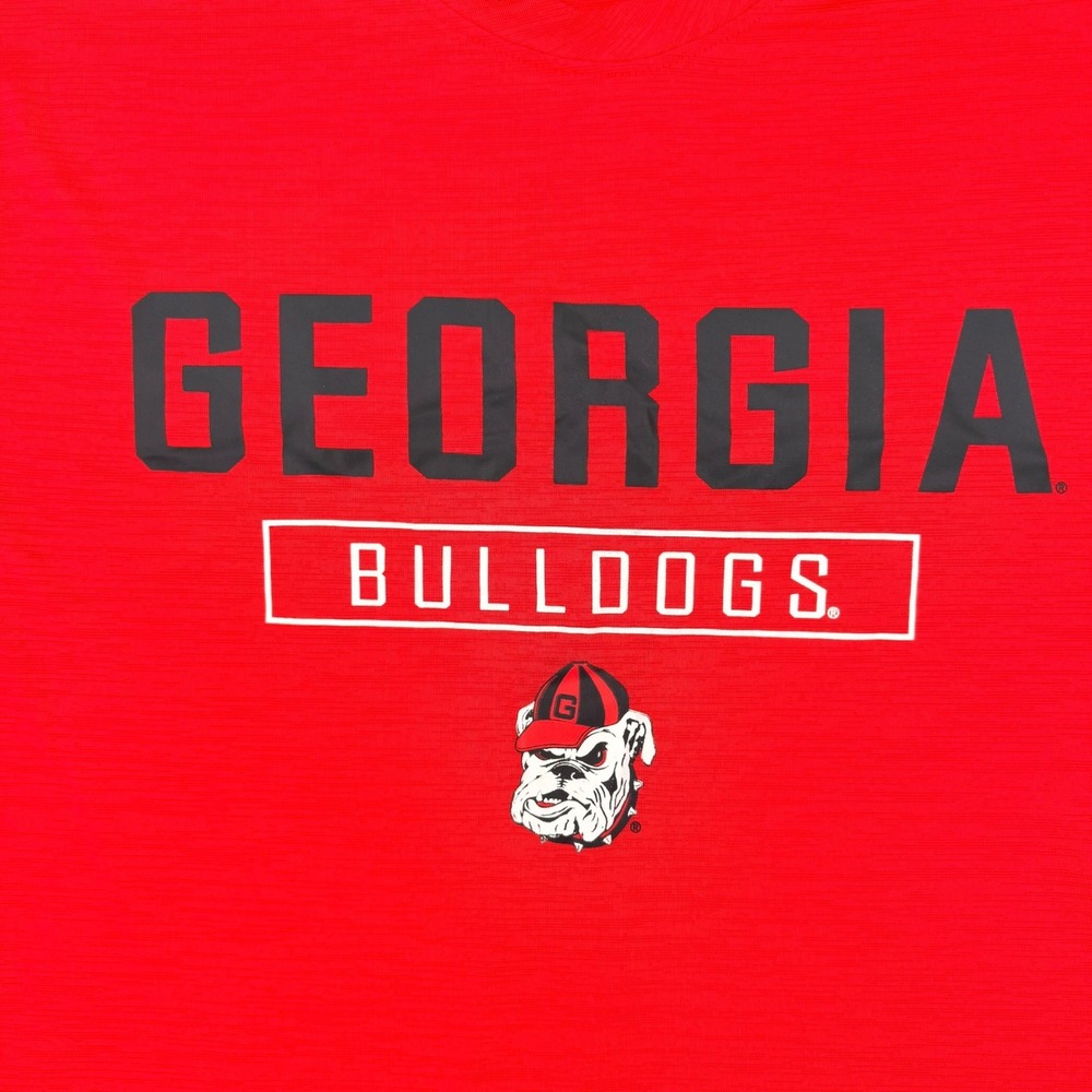 Russell Athletic Georgia Bulldogs‎ Mens Large Red Performance T-Shirt NCAA UGA